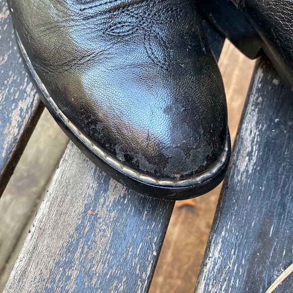 Red Ranch cowboy boots in black size 5 1/2 - Picture 2 of 5
